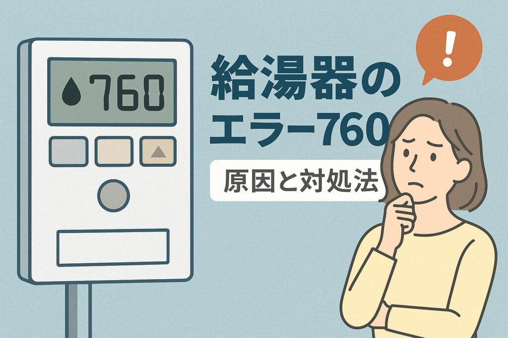 給湯器のエラー760原因と対処法